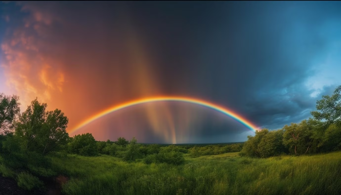 L’arcobaleno ed i colori del cielo