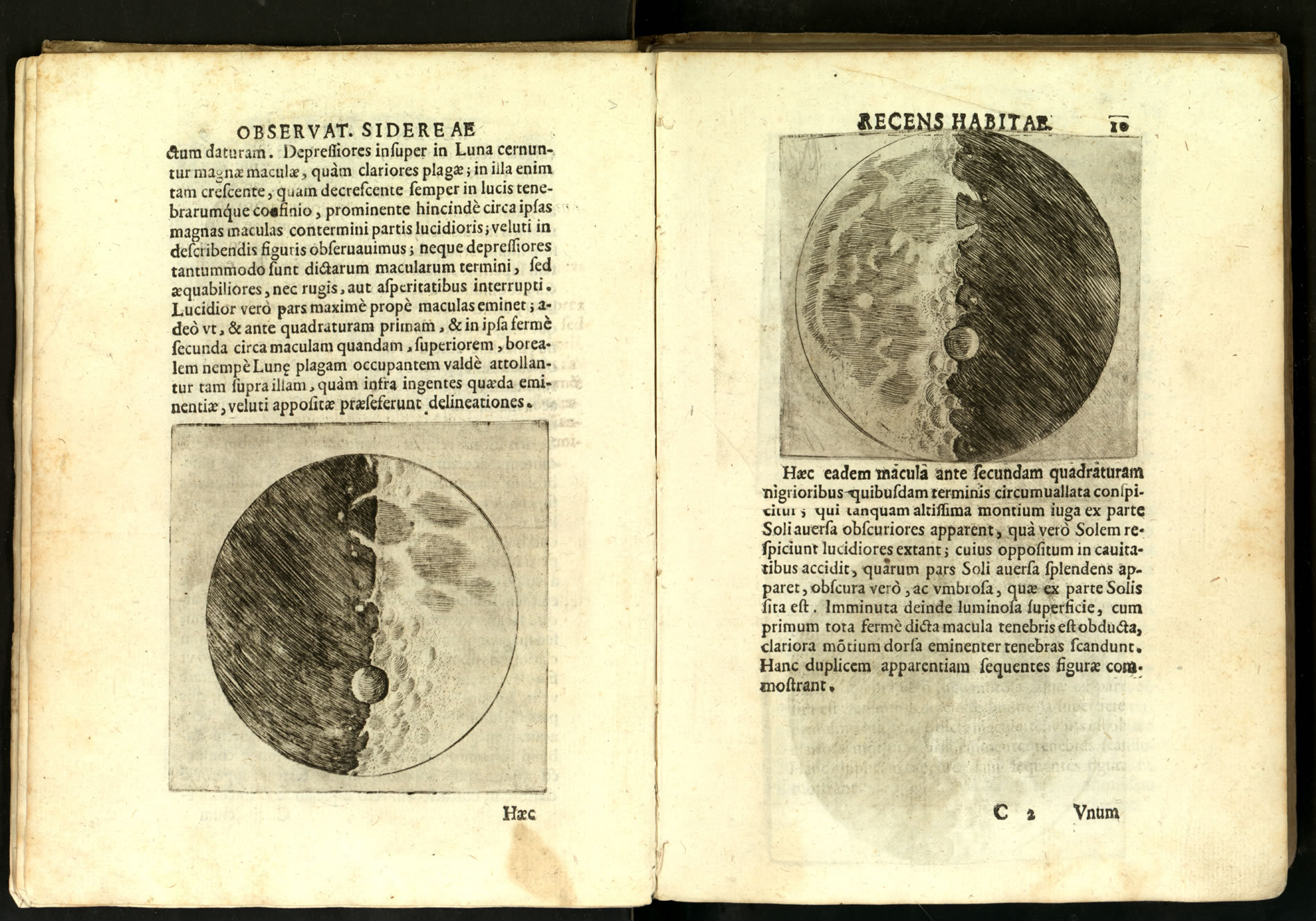 Luna e Giove come furono visti da Galileo