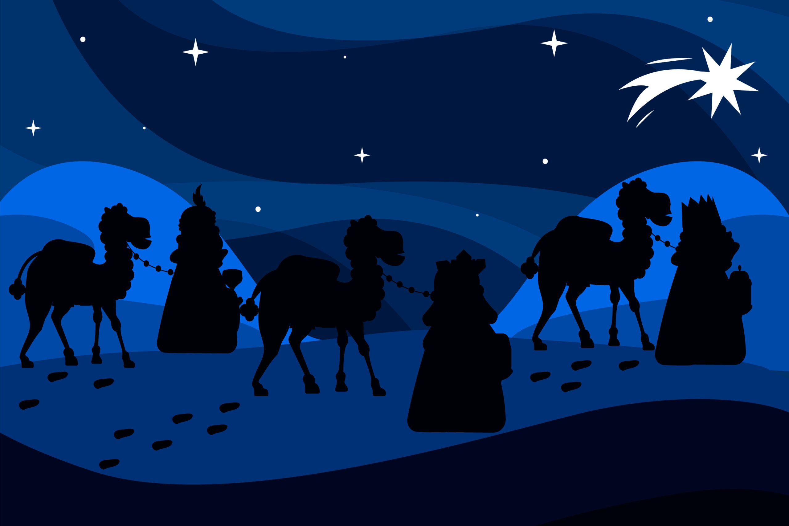 Il cielo della notte di Natale per grandi e piccoli